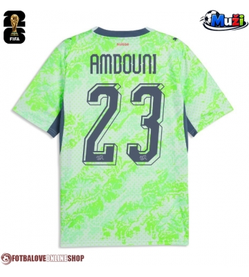 Švýcarsko Zeki Amdouni #23 Venkovní Dres MS 2026 Krátkým Rukávem